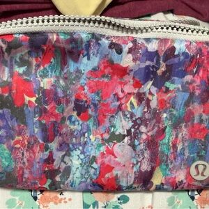 Lululemon Athletica Floral Multicolor Cosmetic Bag